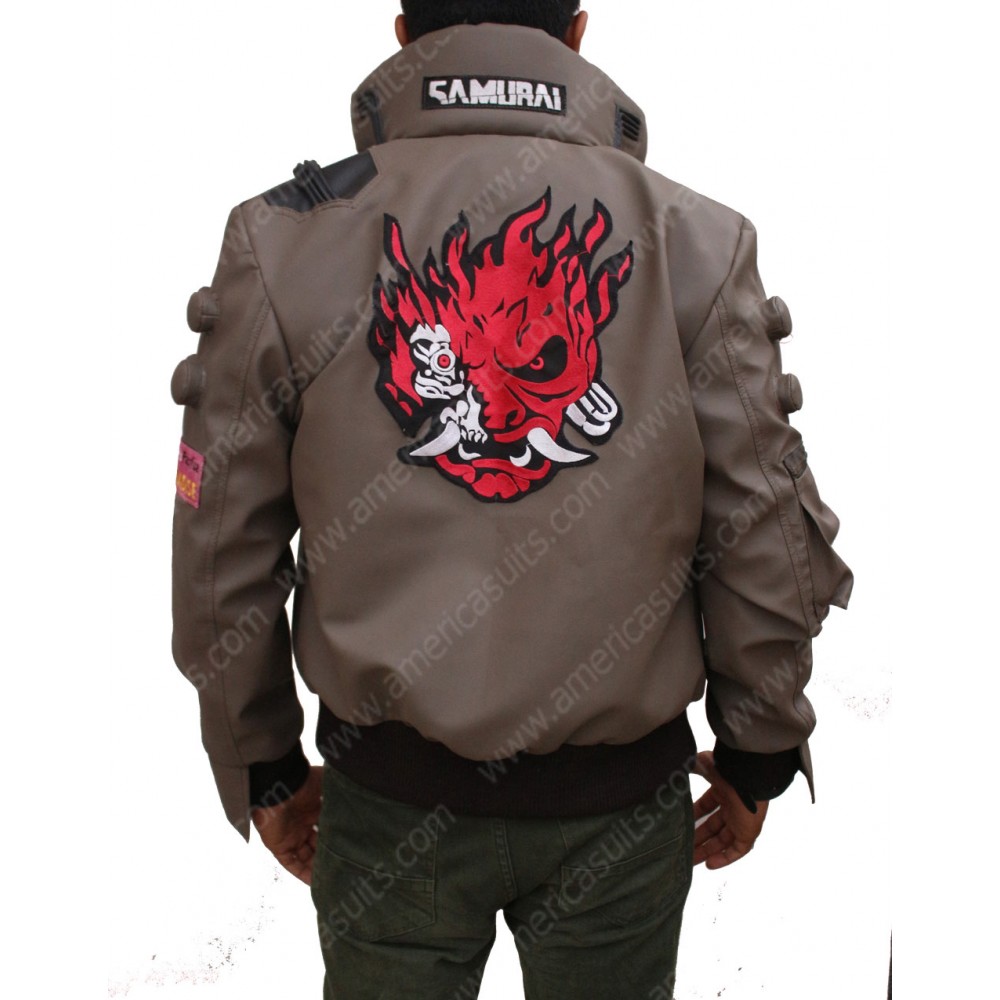 Cyberpunk 2077 Samurai Leather Jacket 36 Off America Suits 9586